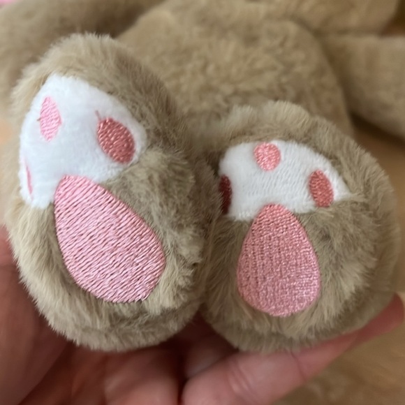 “Make Believe Ideas” Plush Bunny Rabbit Tan Sewn On Face Soft - Picture 7 of 7